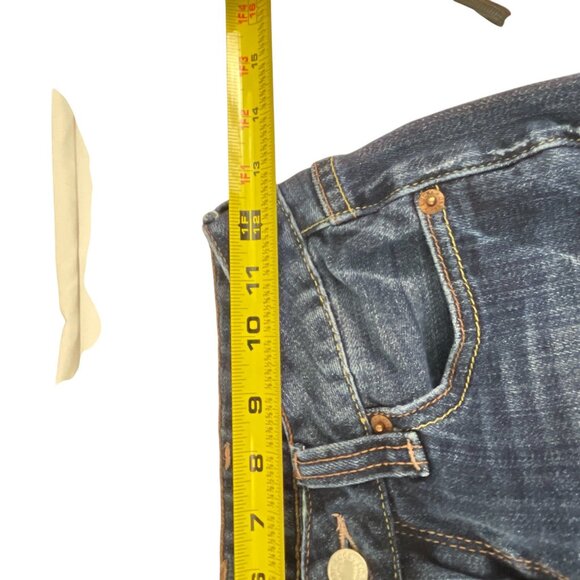 Lucky Brand Women's Skinny Jeans Size 24 Embroidered Pockets Dark Wash Denim - Picture 9 of 11